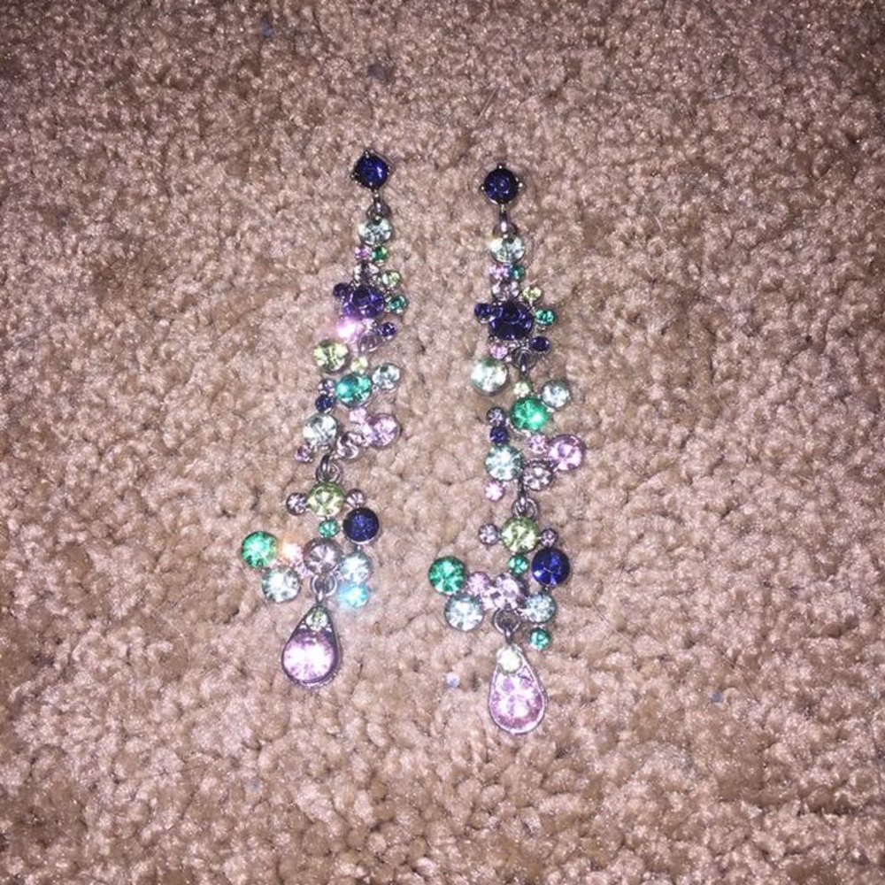 Long statement earrings